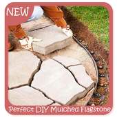 Perfect DIY Mulched Flagstone Patio