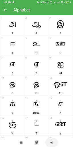 Learn Tamil || Speak Tamil || Learn Tamil Alphabet screenshot 2