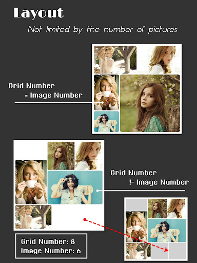 Collage Maker (Layout Grid) - PhotoFancie 2 تصوير الشاشة