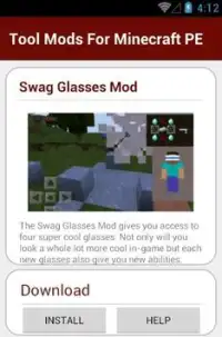 Minecraft PE: Mod Showcase - GOOGLE GLASS MOD 