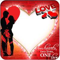 Love Photo Frame with Romantic Messages