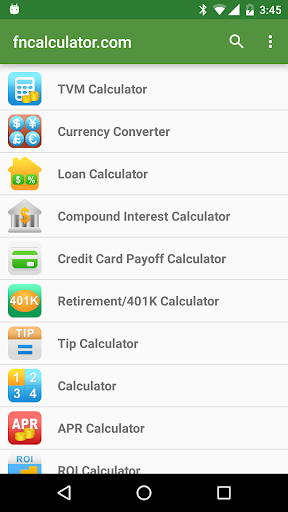 Financial Calculators screenshot 2