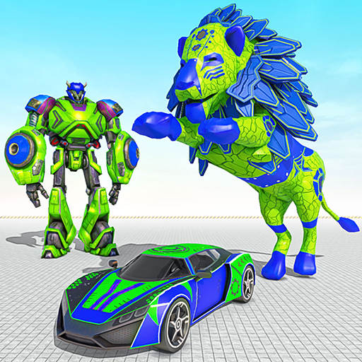 Lion Robot Car Transform Games