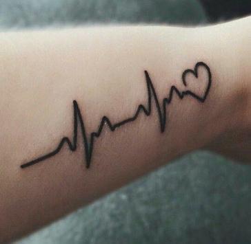Lifeline Heart Tattoo on Wrist – neartattoos