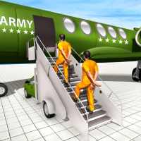 Army Prisoner Transport & Army Plane Game 3d