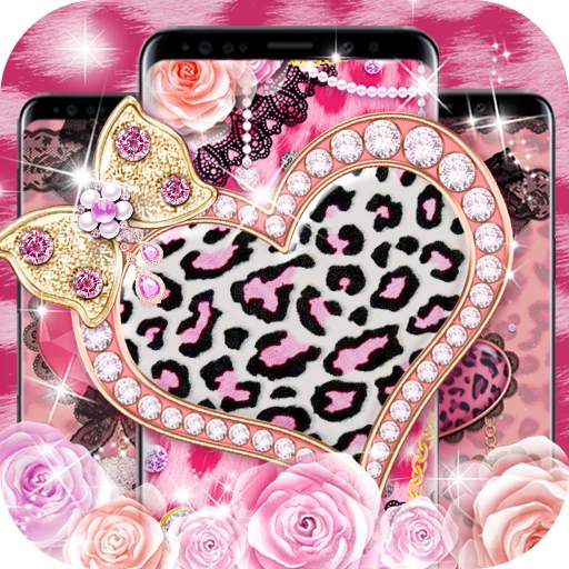 Pink Leopard Print Live Wallpaper