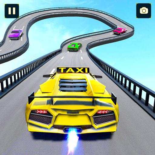 Taxi Car Stunts 3D: Mega Ramp Car Games 2020