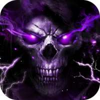 3D Flaming Skull Theme Launcher