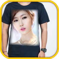 T bingkai foto desain kaos