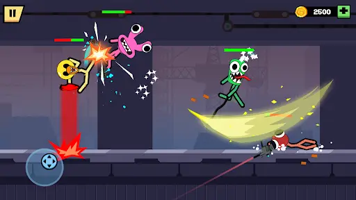 Stickman Fight with 12 Weapons - Marble & Ragdoll battle in Unity