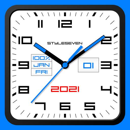 Square Analog Clock-7