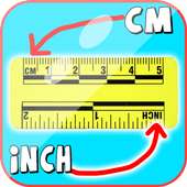 Ruler app & tape measuring centimeters / inches on 9Apps