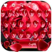 Luxurious Red Rose Keyboard on 9Apps