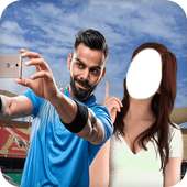 Selfie With Virat Kohli-Photo Name with VK on 9Apps