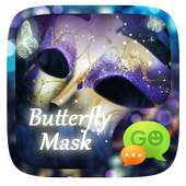GO SMS BUTTERFLY MASK THEME on 9Apps