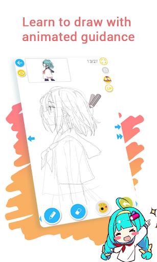 How to draw anime & manga with tutorial - DrawShow screenshot 4