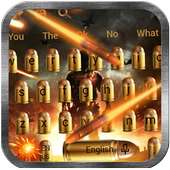 Fire Soldier Gunnery Bullet Keyboard on 9Apps
