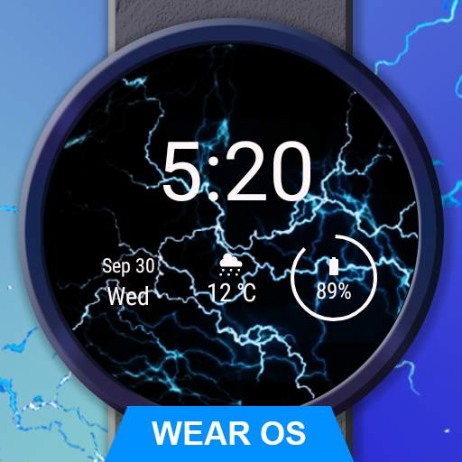 Electric Energy Watch Face - Wear OS Smartwatch