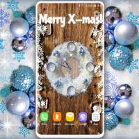 Christmas Clock Live Wallpaper on 9Apps