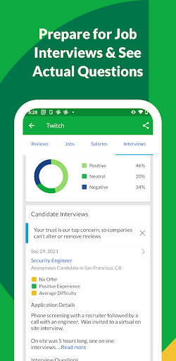 Glassdoor - Job search, company reviews & salaries screenshot 5