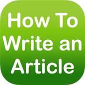 How To Write an Article
