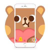 Kartun Bear Face Emoji Theme