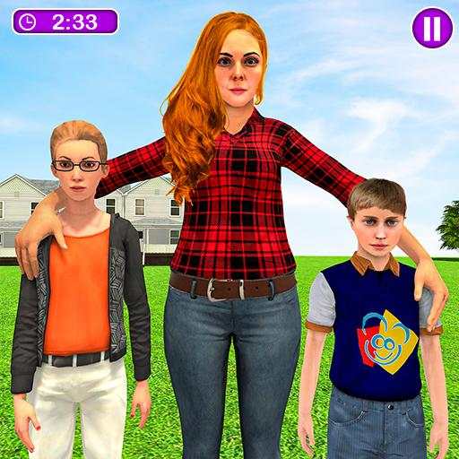 Virtual Family Mom Babysitting Game