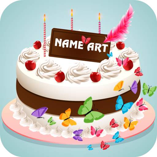 Name Art On Birthday Cake: Focus Filter Maker App