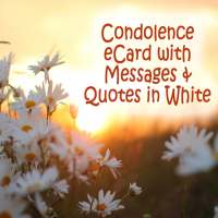 Condolence Cards with Messages & Quotes in White on 9Apps