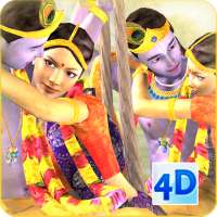 3D Radha Krishna Jhulan Live Wallpaper on 9Apps