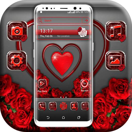 Red Heart Valentine Launcher T