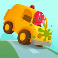 Coche de dinosaurio -Juegos de camiones para niños