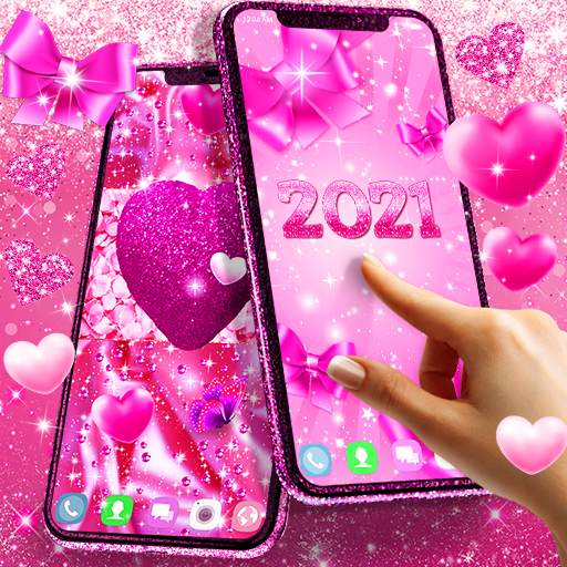 2021 lovely pink live wallpaper