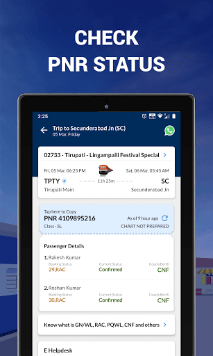 Train App: Tickets, PNR Status screenshot 13