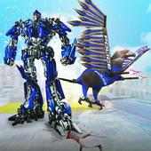 US Police Transforming Robot Eagle Flying War
