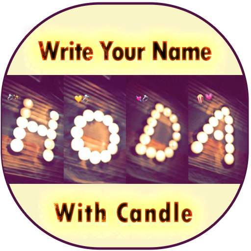 Write Name By Candle - Art Name