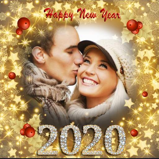 New year photo frame 2021