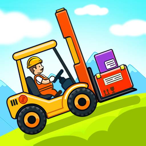 Car games for kids: building and hill racing