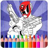 How To Color Power Rangers-Free Coloring For Kids-