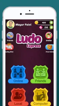 Ludo Express : online Ludo game Ludo offline game in me vs 3 computers  Gameplay 