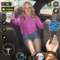 taxi auto bestuurder 3d