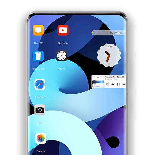 i-OS 14 Theme for Computer Launcher