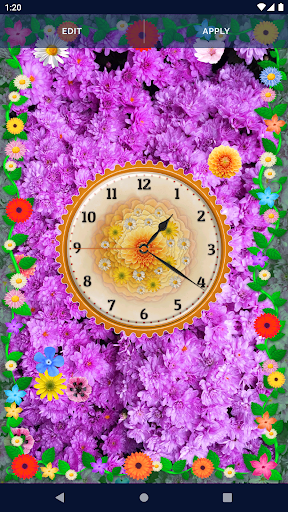 Flower Blossoms Spring Clock скриншот 3