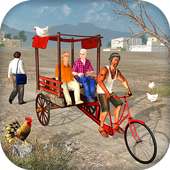 Off Road Cycle Rickshaw Driving Simulator
