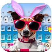 Summer Vacation Cool Puppy Keyboard Theme on 9Apps