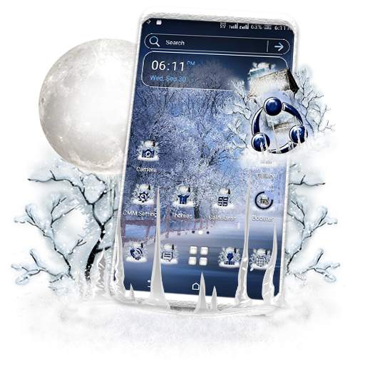 Winter Snowfall Launcher Theme