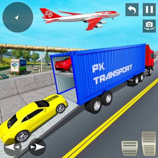 Crazy Car Transport Truck: Offroad Driving Game