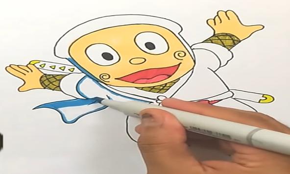 How to Draw Amara with broom from Ninja Hattori |Amara Step by Step Drawing @SuperJoyFunLearn