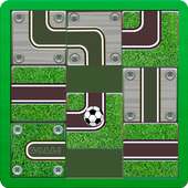 World cup Roll the ball Slide Puzzle