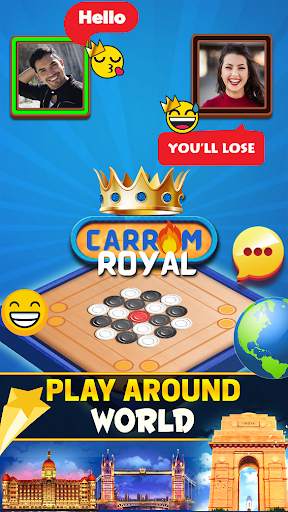 Carrom Royal : Disc Pool Game स्क्रीनशॉट 1